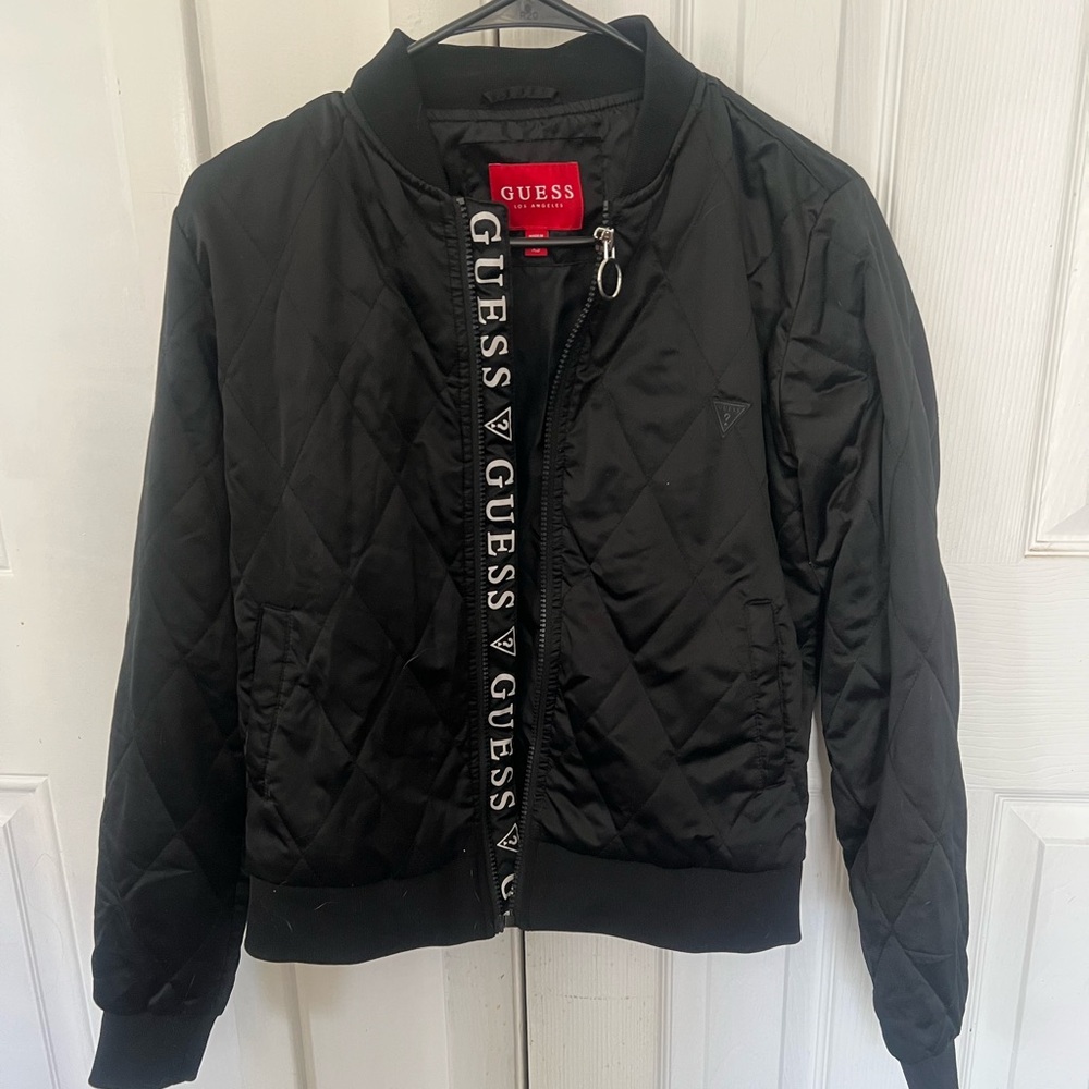 GUESS Quilted Bomber Jacket